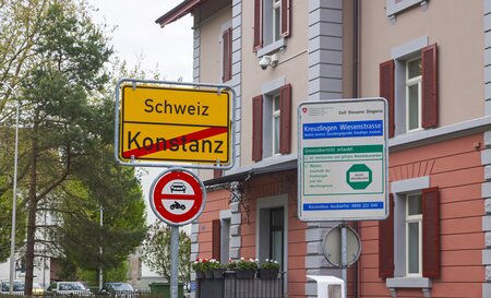 Grenzuebergang Schweiz Konstanz